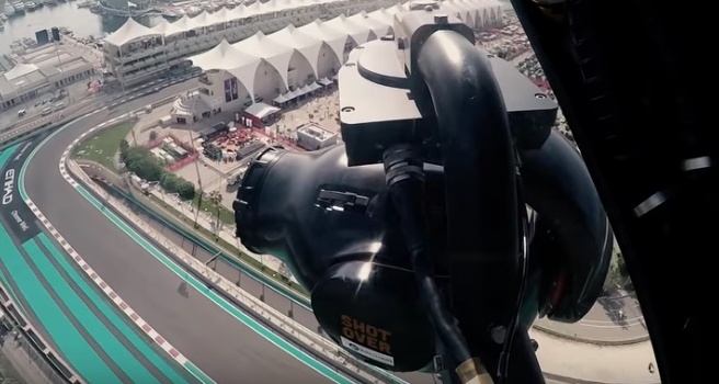 Formula 1 TV Helicopter Camera